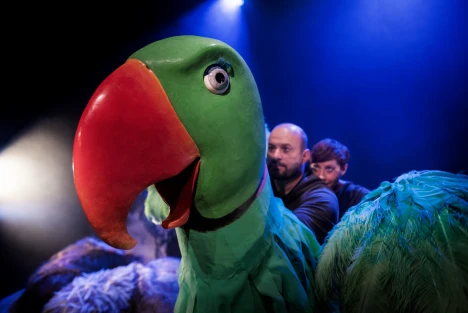 Husdjursföreställningen på Marionetteatern