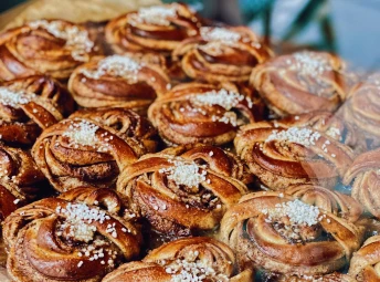 Fika på Nordiska museet.