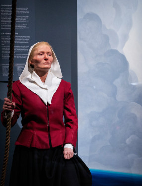 Del av utställningen I liv och död på Vasamuseet.