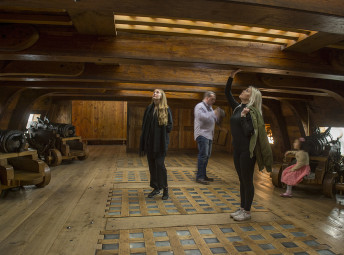 Batteridäckskopian på Vasamuseet.